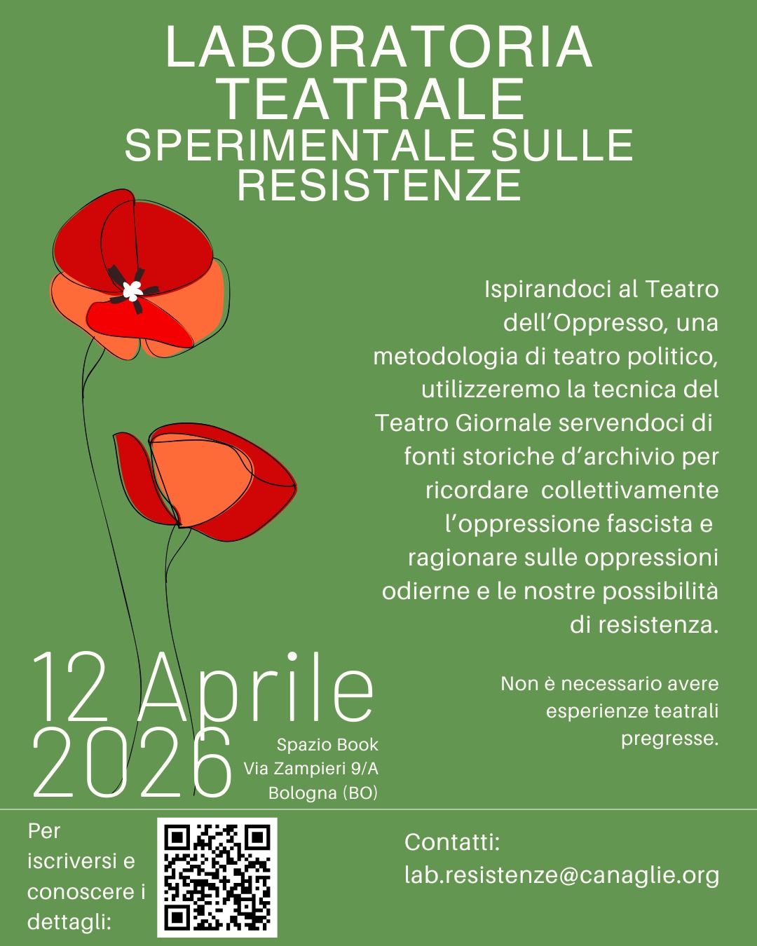 Locandina evento 12 aprile 2026